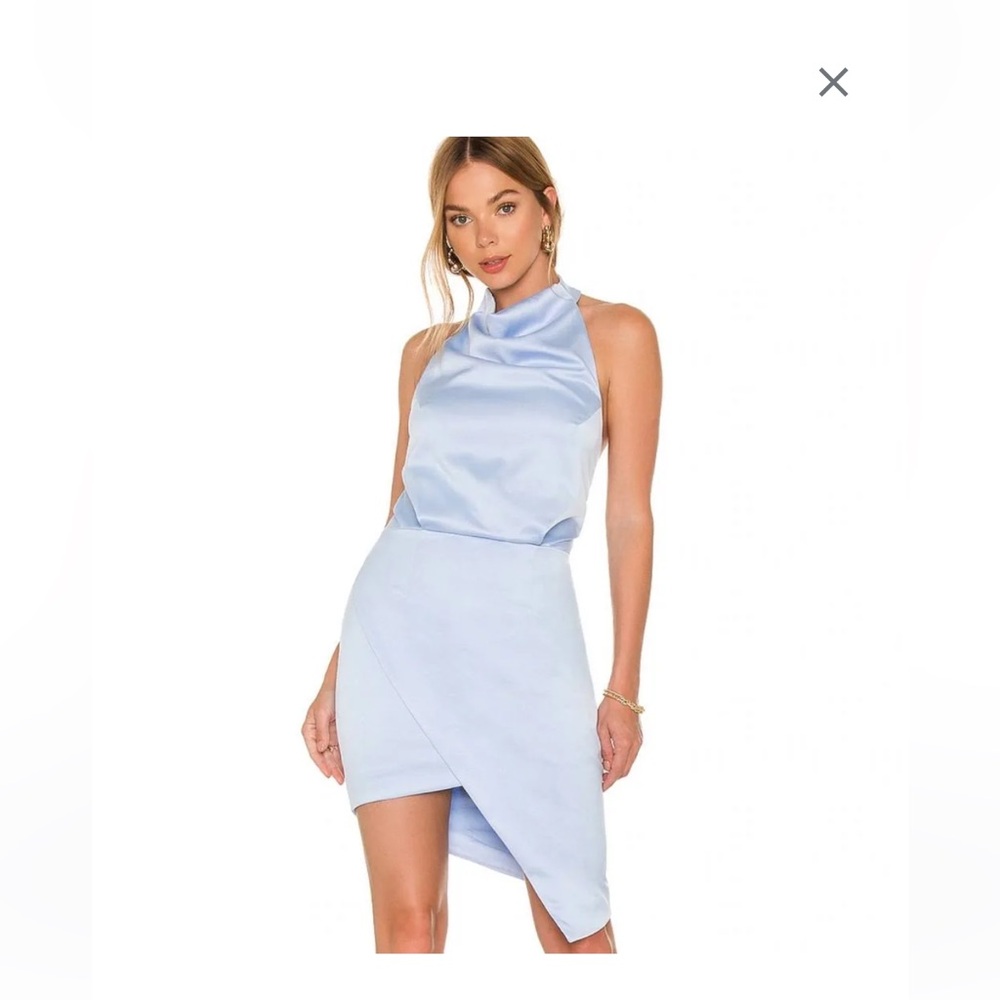 Elliatt camo dress baby blue